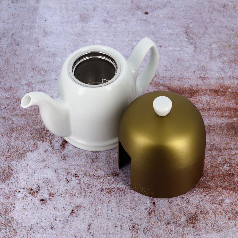 Degrenne Tea pot cupper Lid White Lid Removed