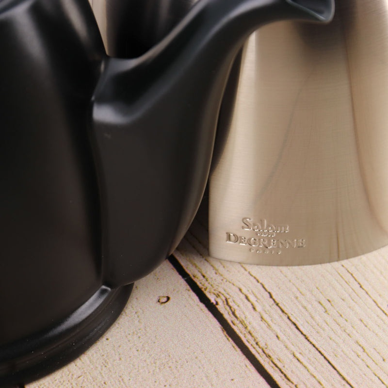 Degrenne Tea pot brushed Lid Black SALAM macro