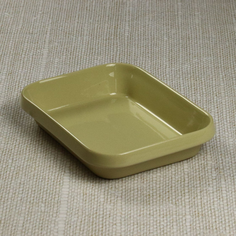 Rectangular natural terracotta dish 23x18cm - Manufacture de Digoin