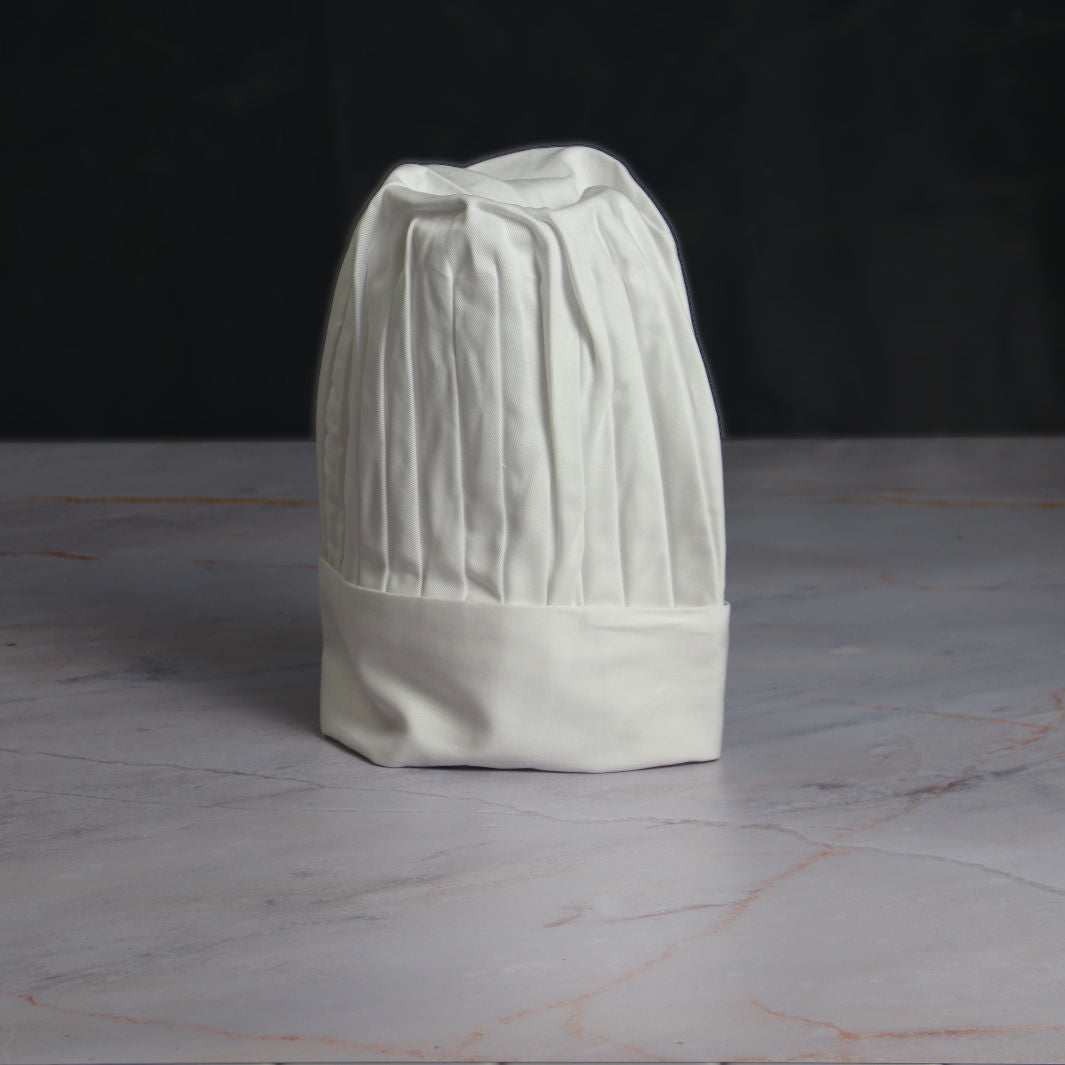 Grand Chef Hat in Marble Kitchen