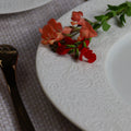 3 round presentation plates with wide rim - Degrenne
