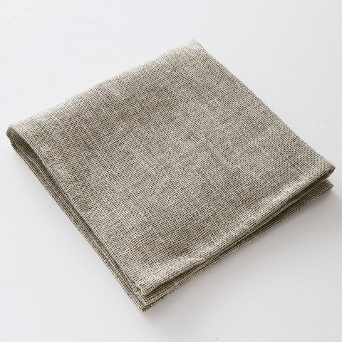 Charvet Edition Napkins MODENA Black Linen White Background