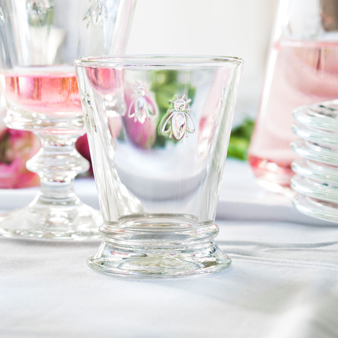 La Rochere Gobelet Glasses Abeille on Table