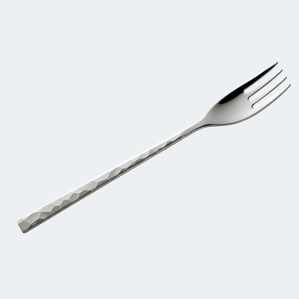 24 piece flatware set fuse hammered finish - Degrenne